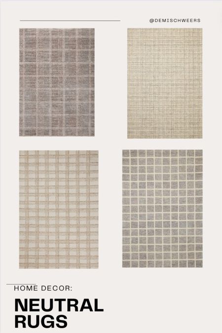 On the hunt for the perfect neutral rugs that offer some light patterns. These are perfect for a living room or office space 

#LTKhome #LTKsalealert #LTKfamily