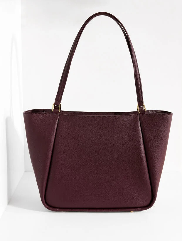 Brooke Pebble Leather Tote | Talbots