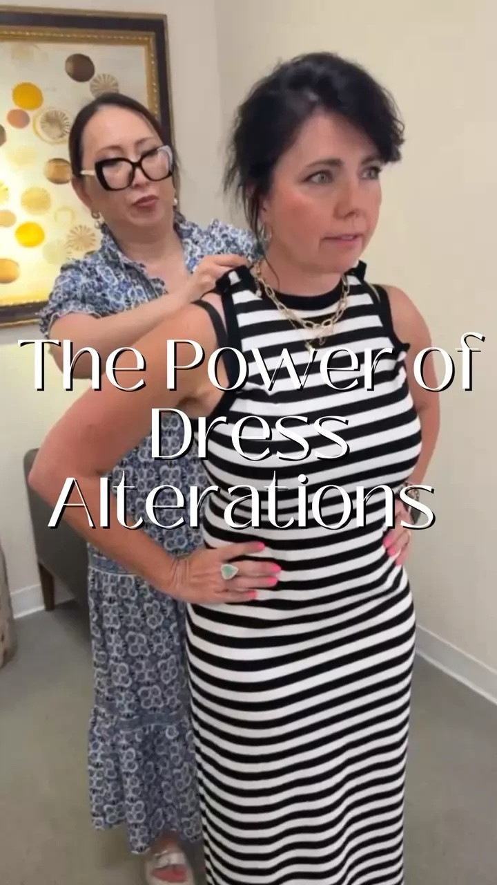 ✨ Brooklyn and I had a little alteration adventure today, and let me tell you—Margarita is a true artist with fabric!  From lowering the back to adjusting the straps just right, she's turning this dress into something truly special. We even discussed the possibility of a V-neck, but we’re keeping it classic with a few custom tweaks. It’s always incredible to see how the perfect fit can elevate your entire look. Can’t wait to see the final result! 

#LTKTravel #LTKVideo #LTKStyleTip
