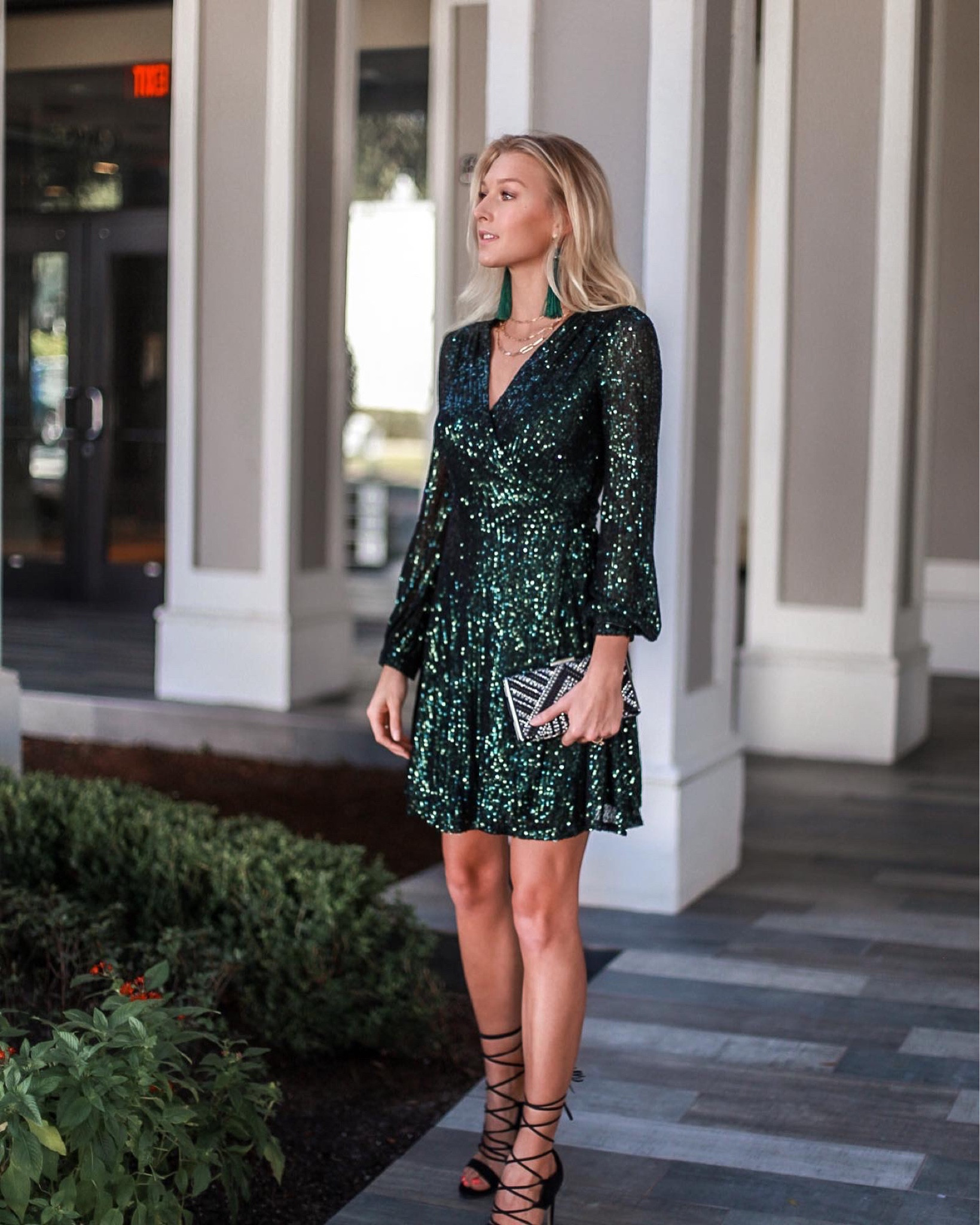 Stunning Christmas Party Dress for Fall or Winter style 

Green sequin dress | shiny dress | Green Party dress | sequin mini dress

#LTKfit #LTKHoliday #LTKSeasonal