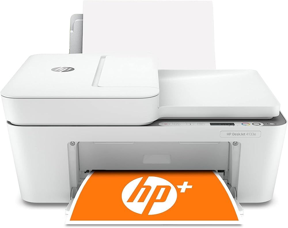 HP DeskJet 4133e All-in-One Printer with Bonus 6 Months of Instant Ink,White | Amazon (US)