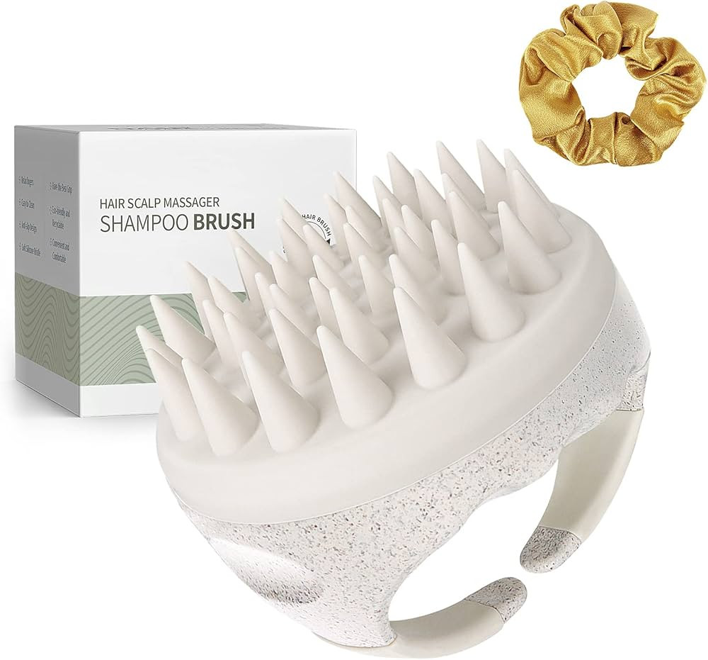 AIMIKE Hair Scalp Massager Shampoo Brush, Soft Silicone Scalp Brush Hair Scrubber, Hair Washing S... | Amazon (US)