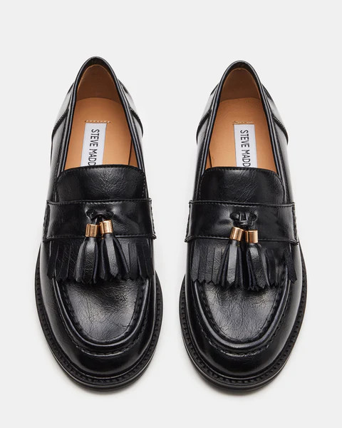 RADCLIFF BLACK LEATHER | Steve Madden (US)