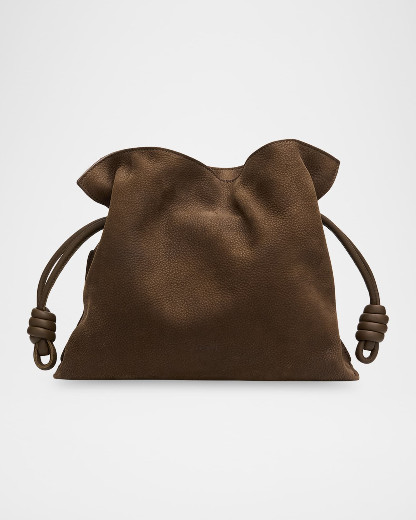 Flamenco Clutch Bag in Nubuck Leather | Neiman Marcus