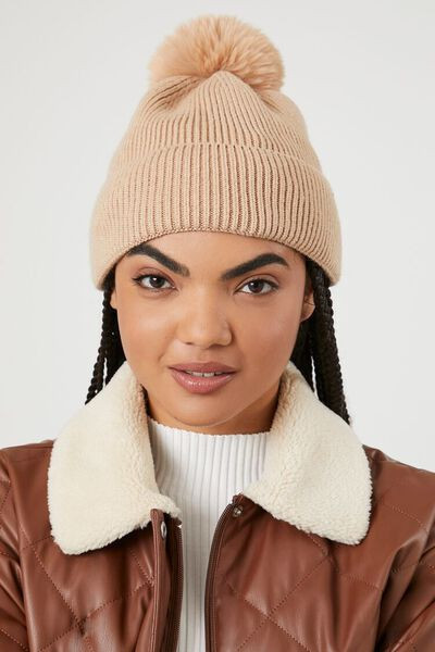 Ribbed Pom Pom Beanie | Forever 21 | Forever 21 (US)