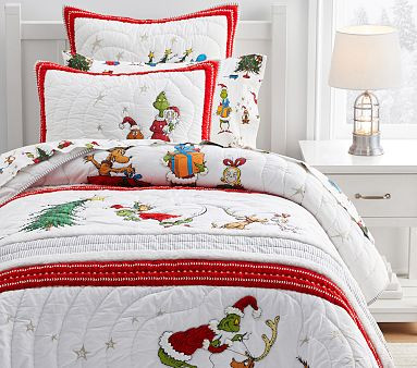 Dr. Seuss's The Grinch™ Quilt & Shams | Pottery Barn Kids