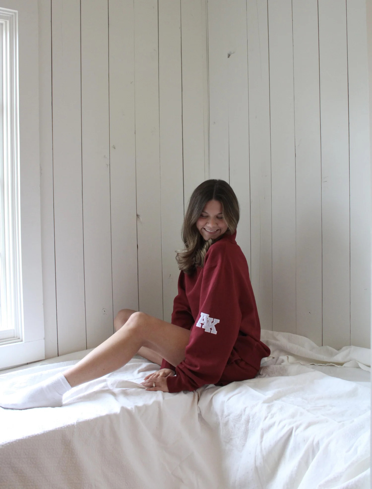 The Wake + Go Mockneck - Garnet — Anna Katherine | Anna Katherine
