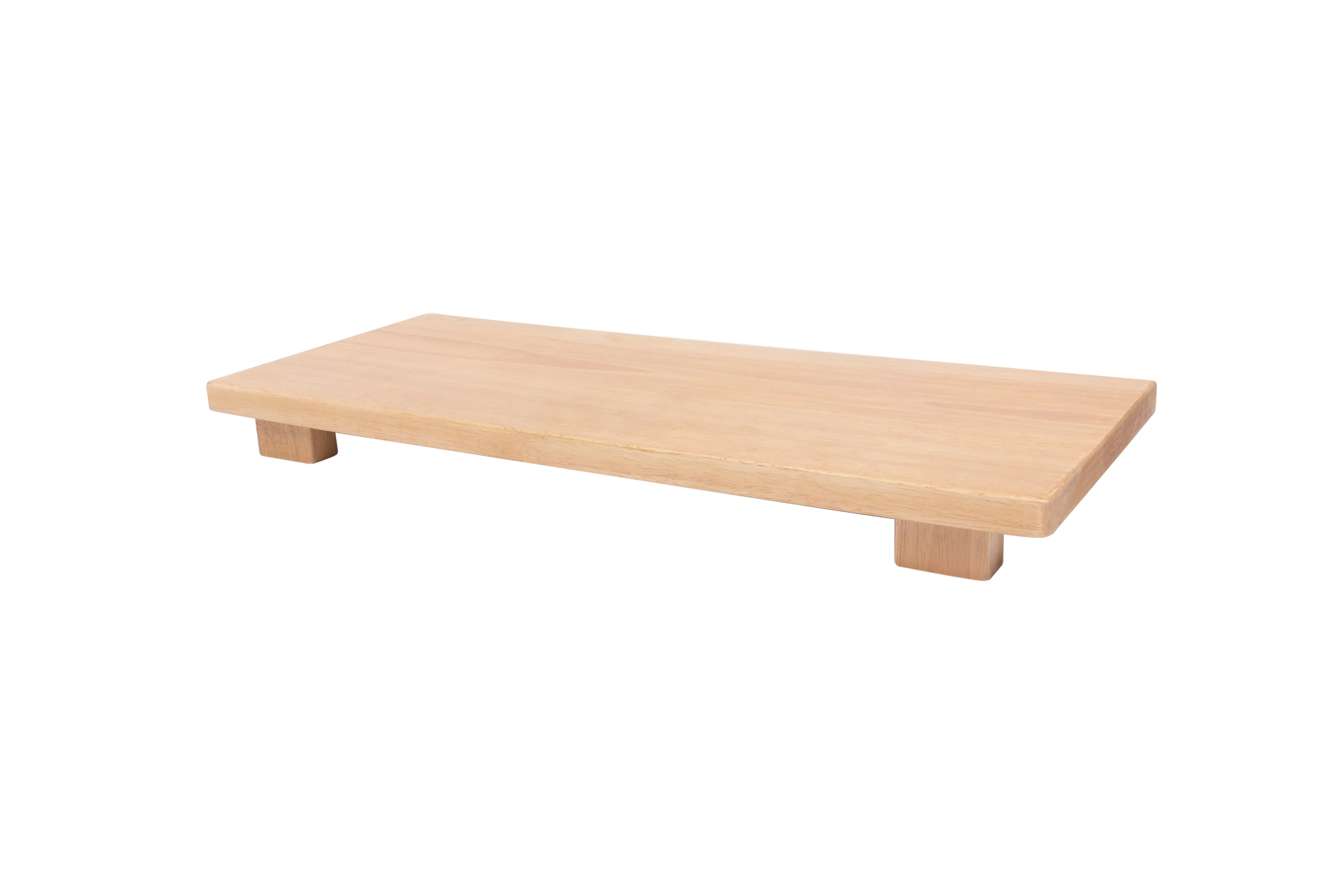 Better Homes & Gardens Rubber Wood Serve Footed Board | Walmart (US)