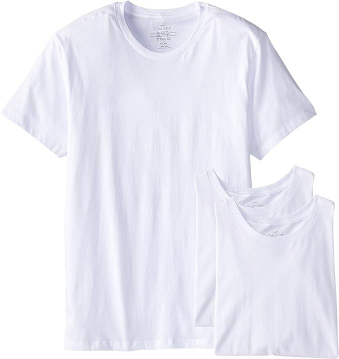Calvin Klein Men's Cotton Stretch Multipack Crew Neck T-Shirts | Amazon (US)