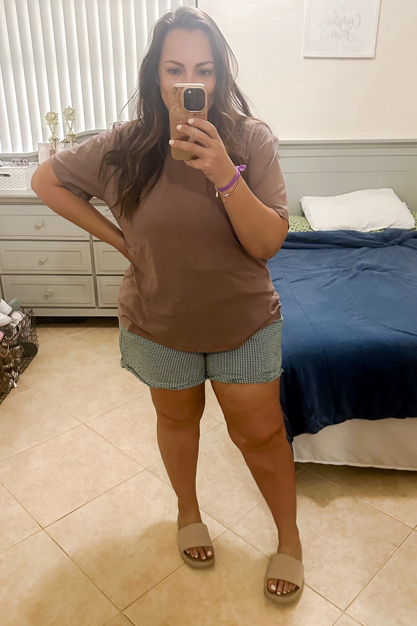• tee - nuuds (code: Erica33002)
• shorts - Aerie (similar styles linked)
• slides - Lululemon 

#LTKootd #LTKmomlife #LTKMidsize