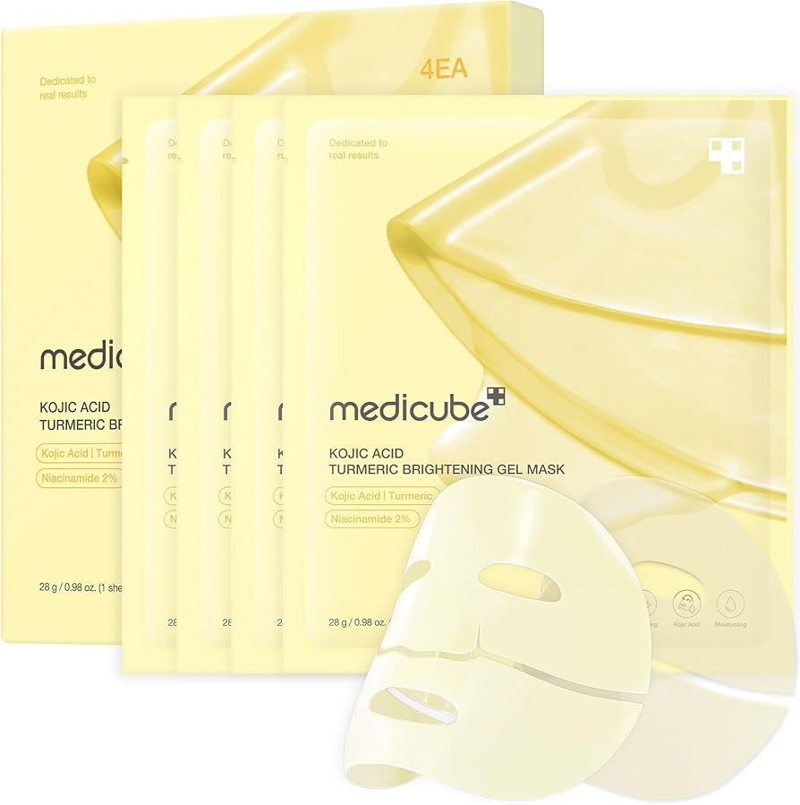 medicube Kojic Acid Turmeric Brightening Gold Jelly Gel Mask | Overnight Face Mask for Glass Glow... | Amazon (US)