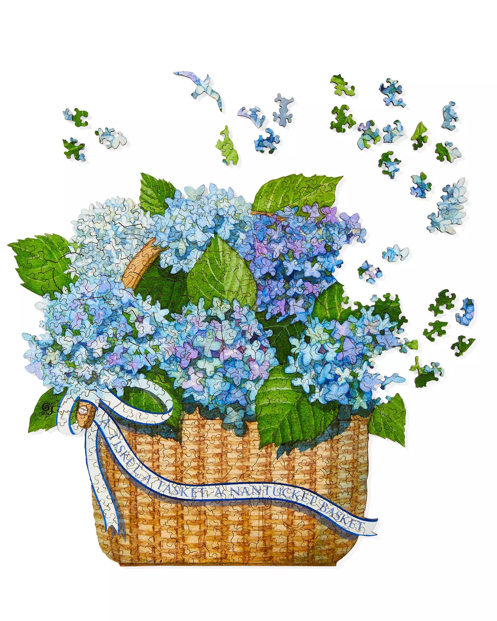 Nantucket Basket Wooden Liberty Puzzle | Serena and Lily