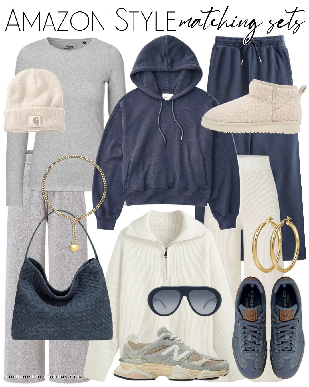 Shop Amazon cozy matching sets! Casual winter outfit finds, matching loungewear set, woven, adidas samba, Ugg boot look for less, New Balance 9060, Carhartt beanie and more! 

Follow my LTK @thehouseofsequins on the @shop.LTK app to view this post and get my exclusive app-only content!

#liketkit 
@shop.ltk
https://liketk.it/5Rnc5

#LTKootd #LTKmomlife #LTKActive