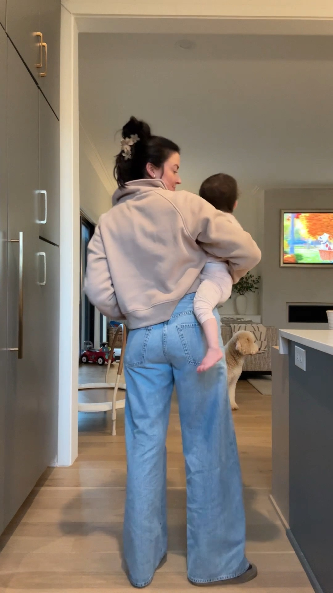 Outfit check with baby girl! I’m loving these Citizen jeans. I sized down to a 27 based on reviews. Linked some less $$ options too  This pullover is a #1 best seller on Amazon for a reason! In a medium 

#LTKBaby #LTKootd #LTKmomlife