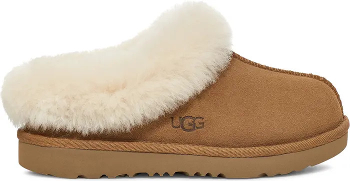 UGG® Kids' Moraene Genuine Sheepskin & Faux Fur Lined Slipper | Nordstromrack | Nordstrom Rack