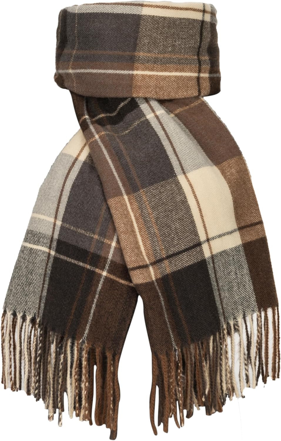 Winter Plaid Scarf for Women Vintage Oversized Winter Scarves Shawls Wraps Blanket with Tassel | Amazon (US)