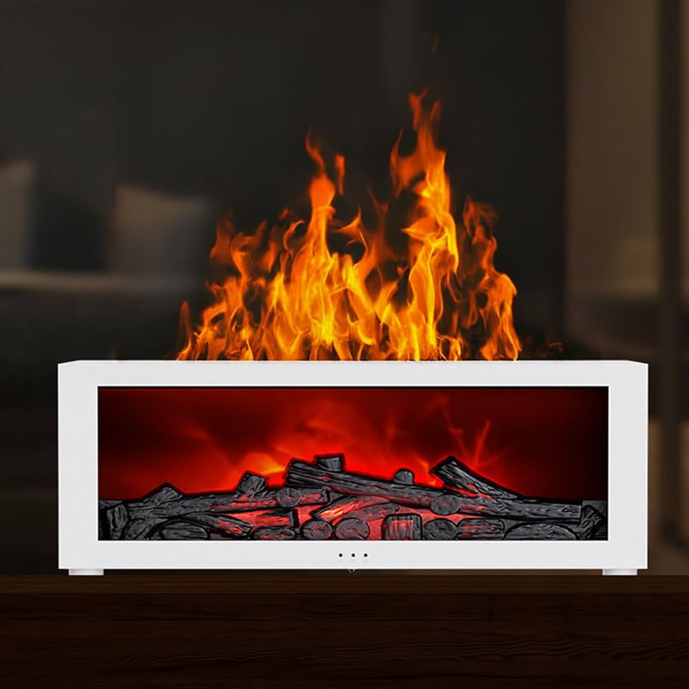 Flame Fireplace Oil Diffuser, Bonfire Waterless Essential Oil Aroma Diffuser for Home, 7 Colours ... | Amazon (US)