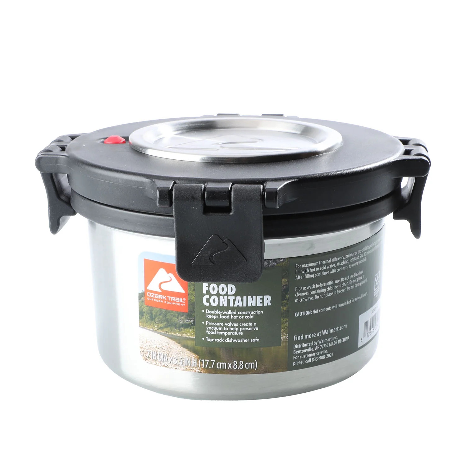 Ozark Trail 28 oz Insulated Stainless Steel Food Container | Walmart (US)