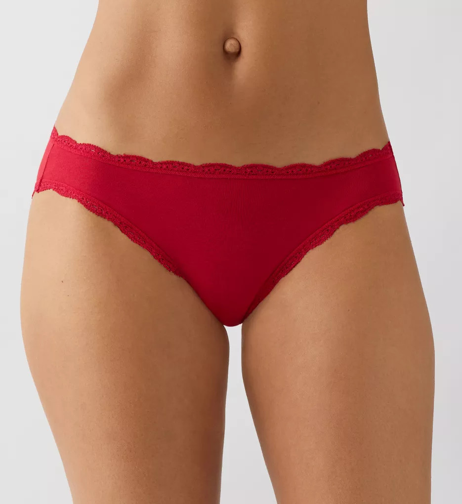 b.tempt'd by Wacoal Women's Inspired Eyelet Bikini Panty in Chili Pepper Red | Size: Medium | HerRoom.com | HerRoom