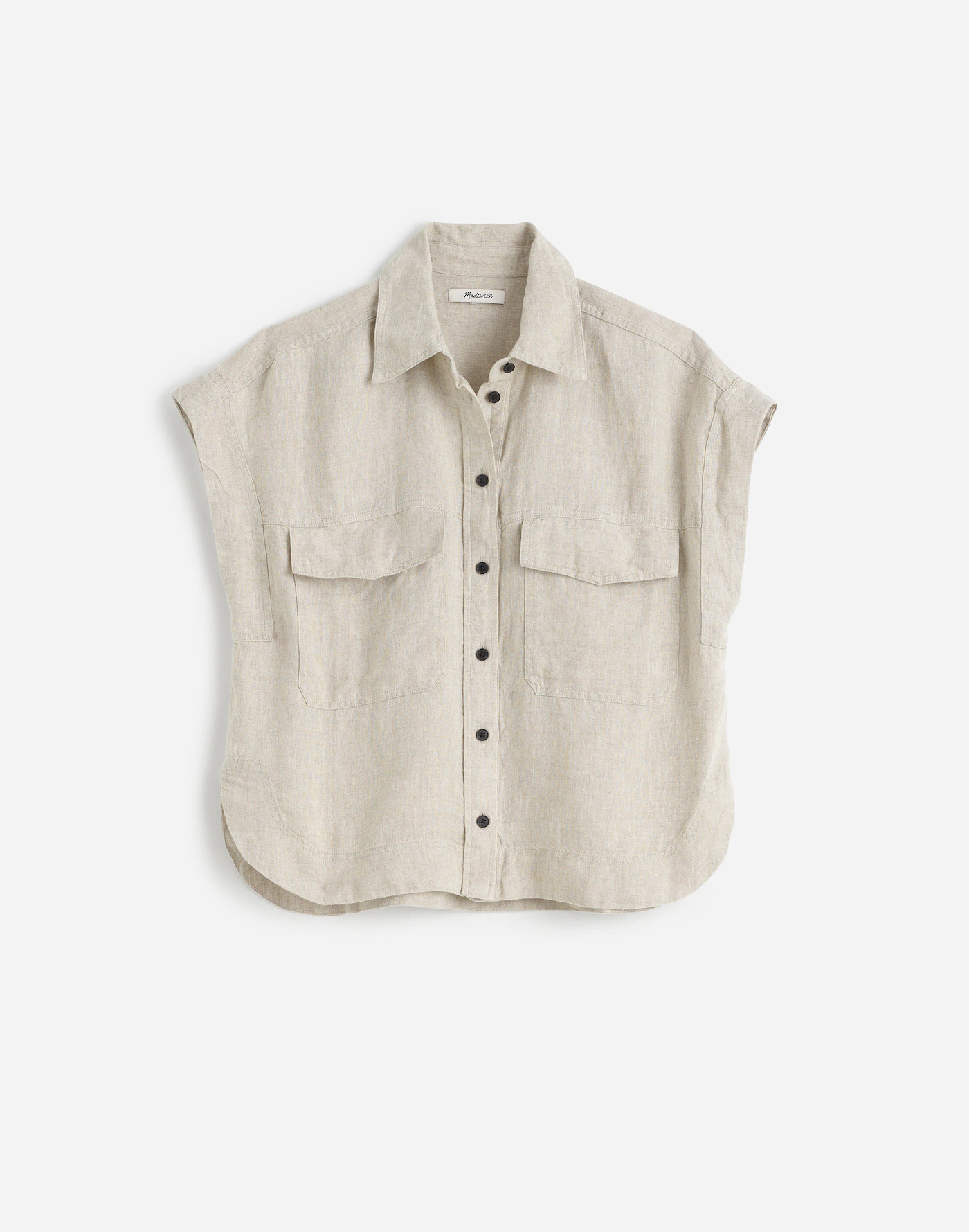 Boxy Cargo-Pocket Button-Up Shirt | Madewell | Madewell