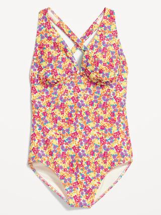 Tie-Back One-Piece Swimsuit | Old Navy (US)