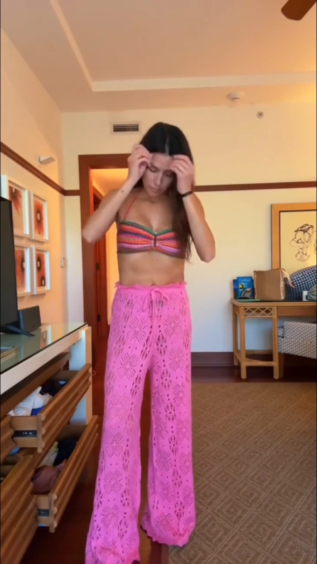 Obsessed with this striped bikini & these pink swim coverup pants! 

@amazon @amazonfashion @revolve 

#LTKTravel #LTKgrwm #LTKSeasonal