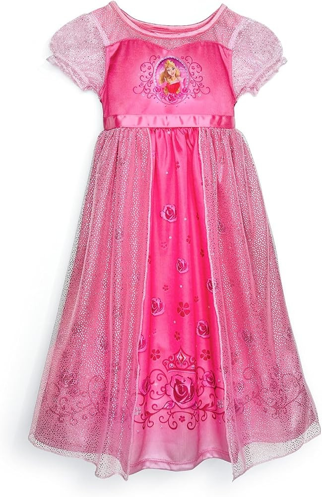 Disney Girls' Princess Dress Nightgown, Fantasy Gown, Soft & Cute Pajamas for Kids | Amazon (US)