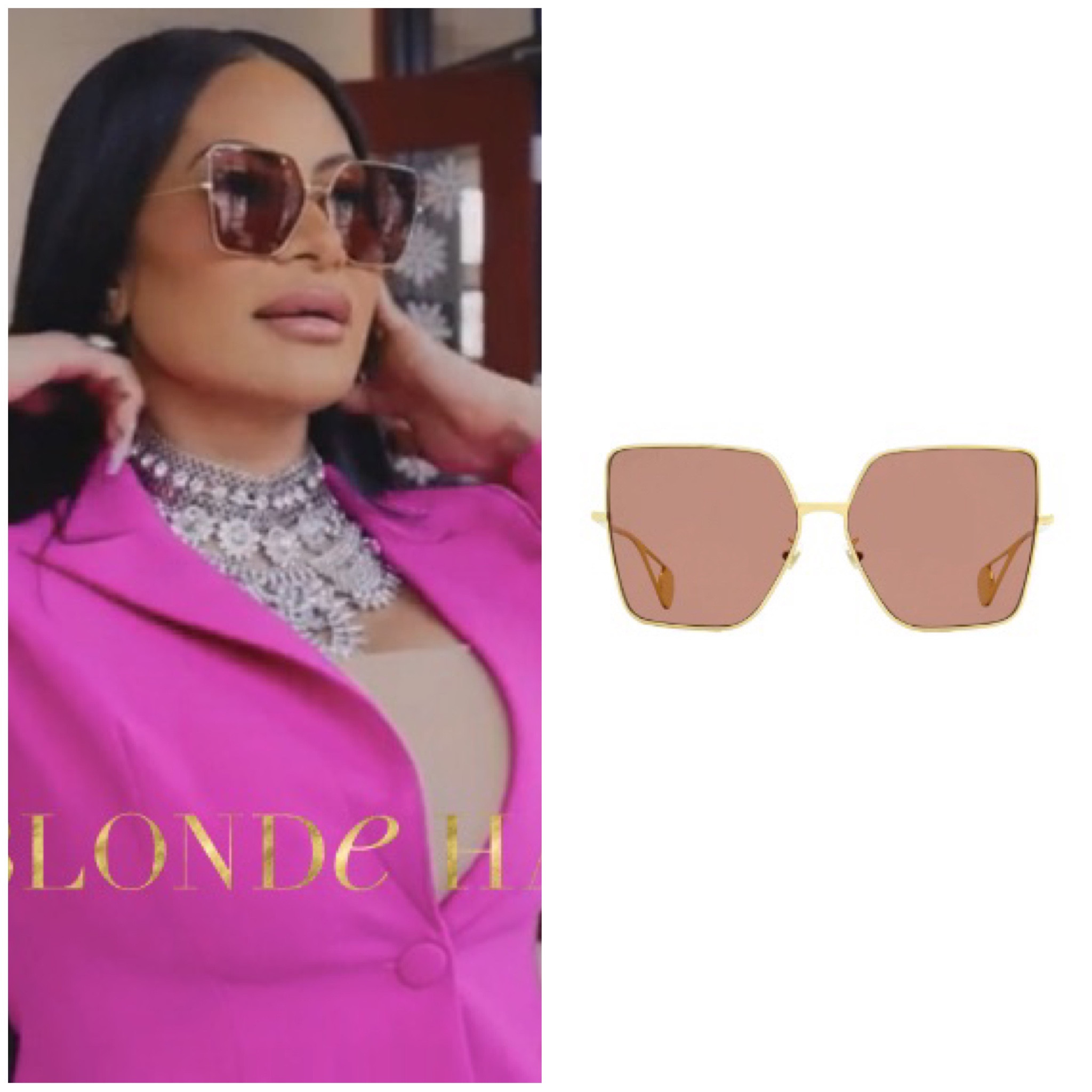 Jen Shah’s Square Sunglasses