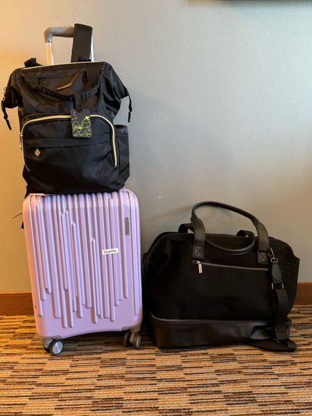 All the bags I took with me on my recent work trip to Chicago - a duffel, a carry on, and my backpack as a personal item. They’re all travel favorites that serve different purposes, and all ended up being perfect options!

#LTKitbag #LTKfindsunder50 #LTKtravel