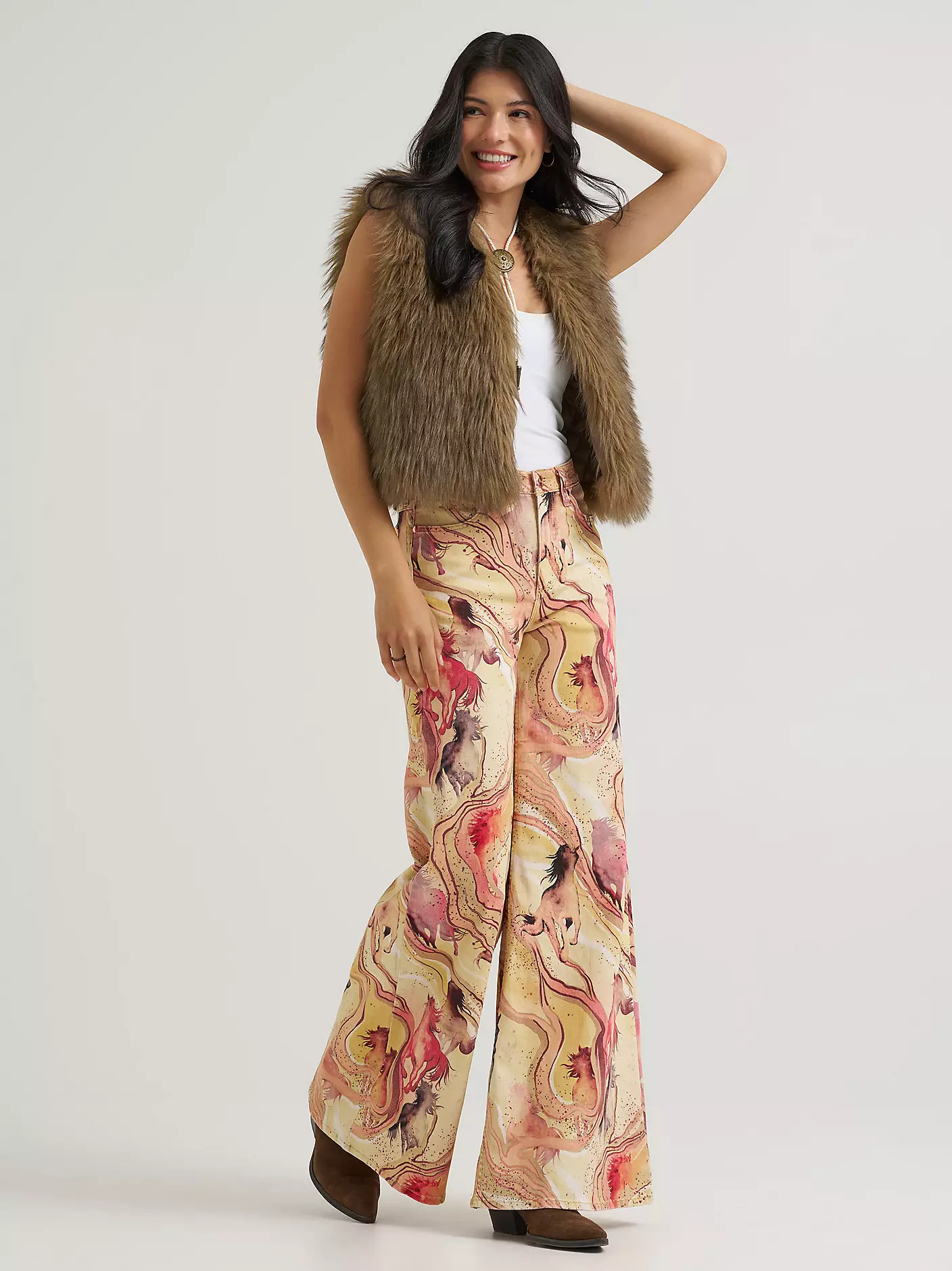 Lainey Wilson x Wrangler Horse Cheeky Wide Leg Jean | Wrangler