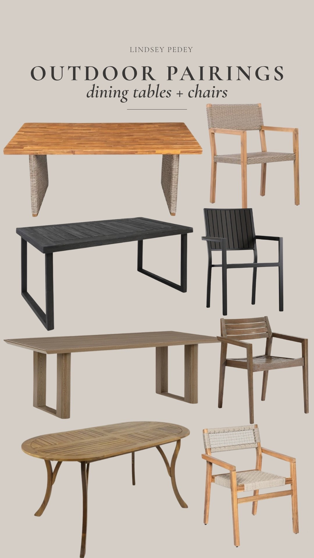 Outdoor dining tables and chairs for your patio!

#LTKHome #LTKSeasonal