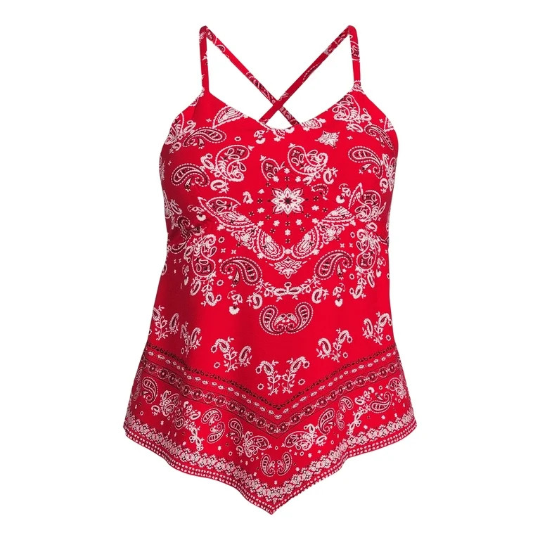 No Boundaries Juniors Hanky Hem Cami Top, Sizes XS-XXXL | Walmart (US)