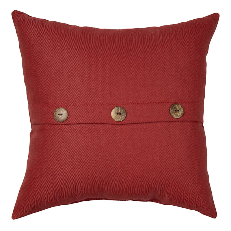 Tristin Cherry Red Premium Outdoor Throw Pillow, 18" | At Home
