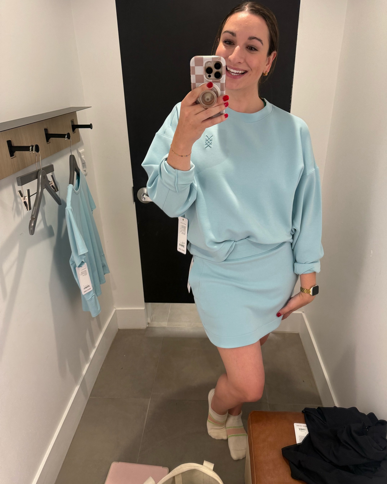 Went to Rhone to try some of their items before doing a fun event with them and I am OBSESSED! I will be living in this sweatshirt and skirt set!

The perfect color for summer!

#LTKootd #LTKActive #LTKfitnessgoals