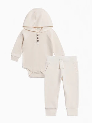 Organic Boy Waffle Bodysuit Set | Colored Organics