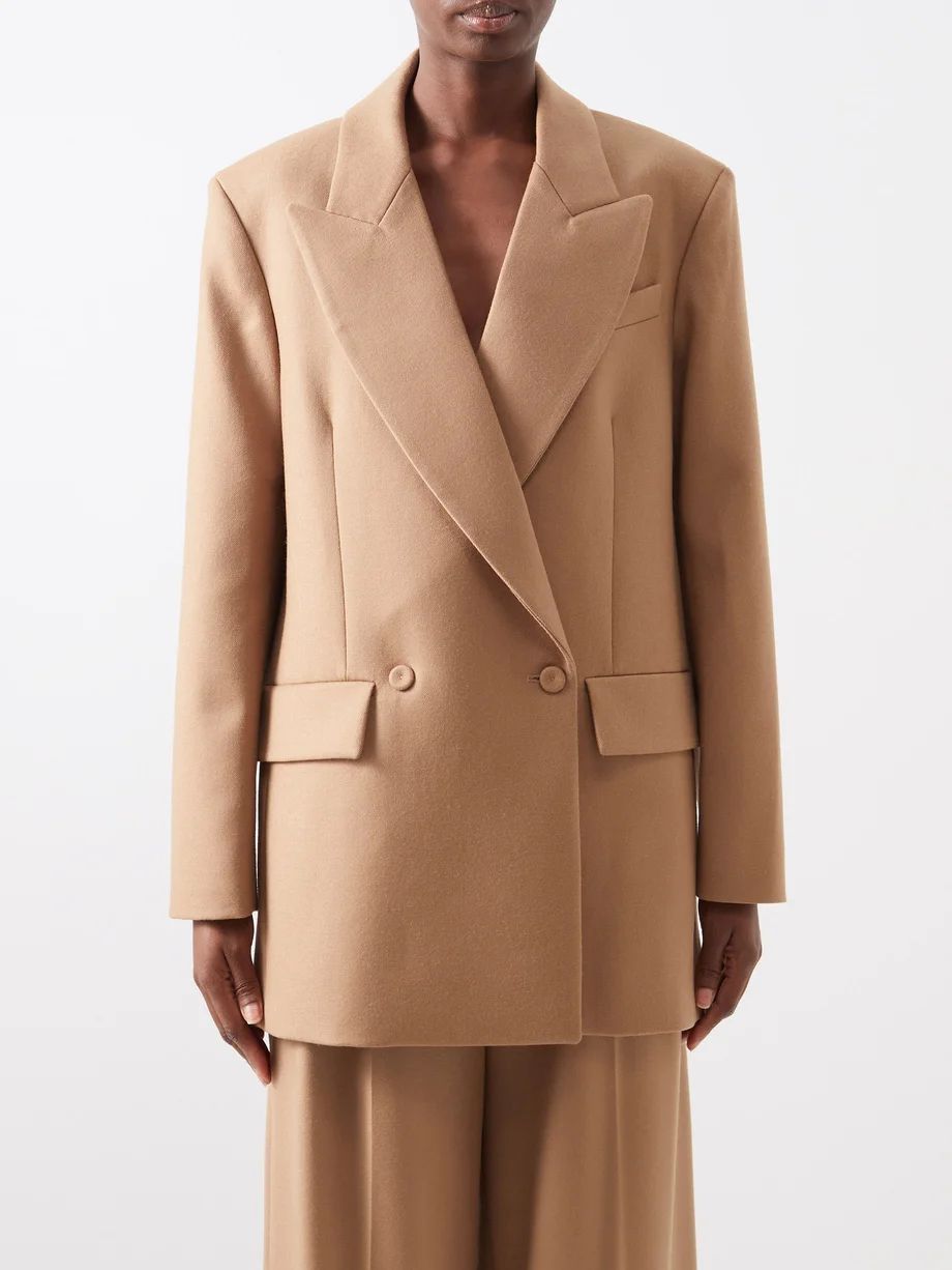 Mallory oversized double-breasted wool suit jacket | Emilia Wickstead | Matches (US)