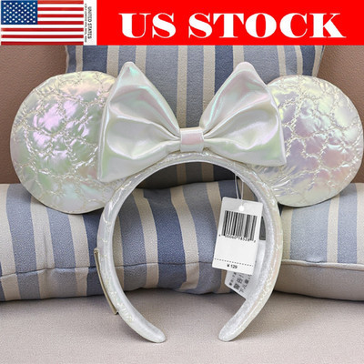 US Disney Parks Mickey Mouse Icon Quilted Iridescent Loungefly Ears Headband | eBay US