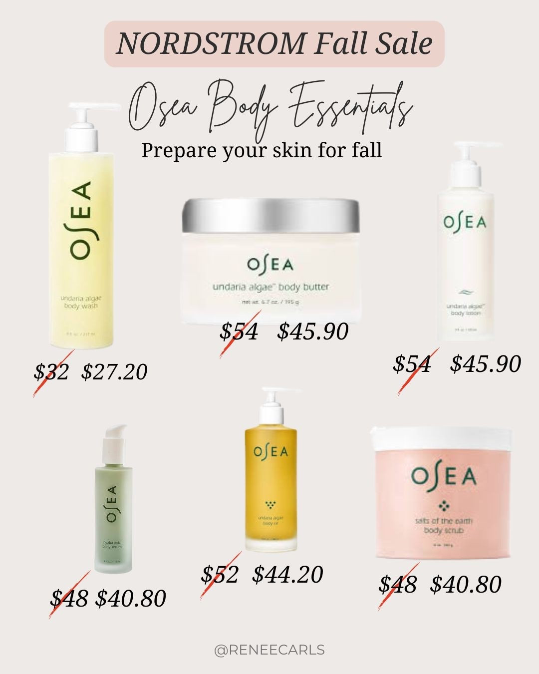 Nordstrom Fall Sale! OSEA body products! 

#LTKFallSale #LTKBeauty #LTKSaleAlert