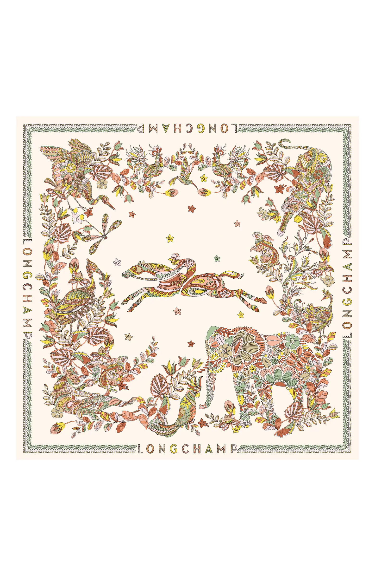 Longchamp Foret Square Silk Scarf | Nordstrom | Nordstrom