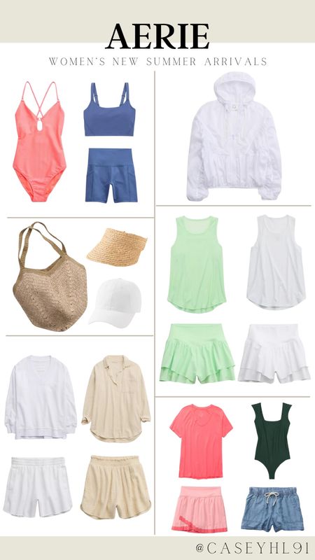 Women’s new summer arrivals at Aerie! Great colors and neutrals to add to your summer wardrobe! 

#LTKSeasonal #LTKstyletip