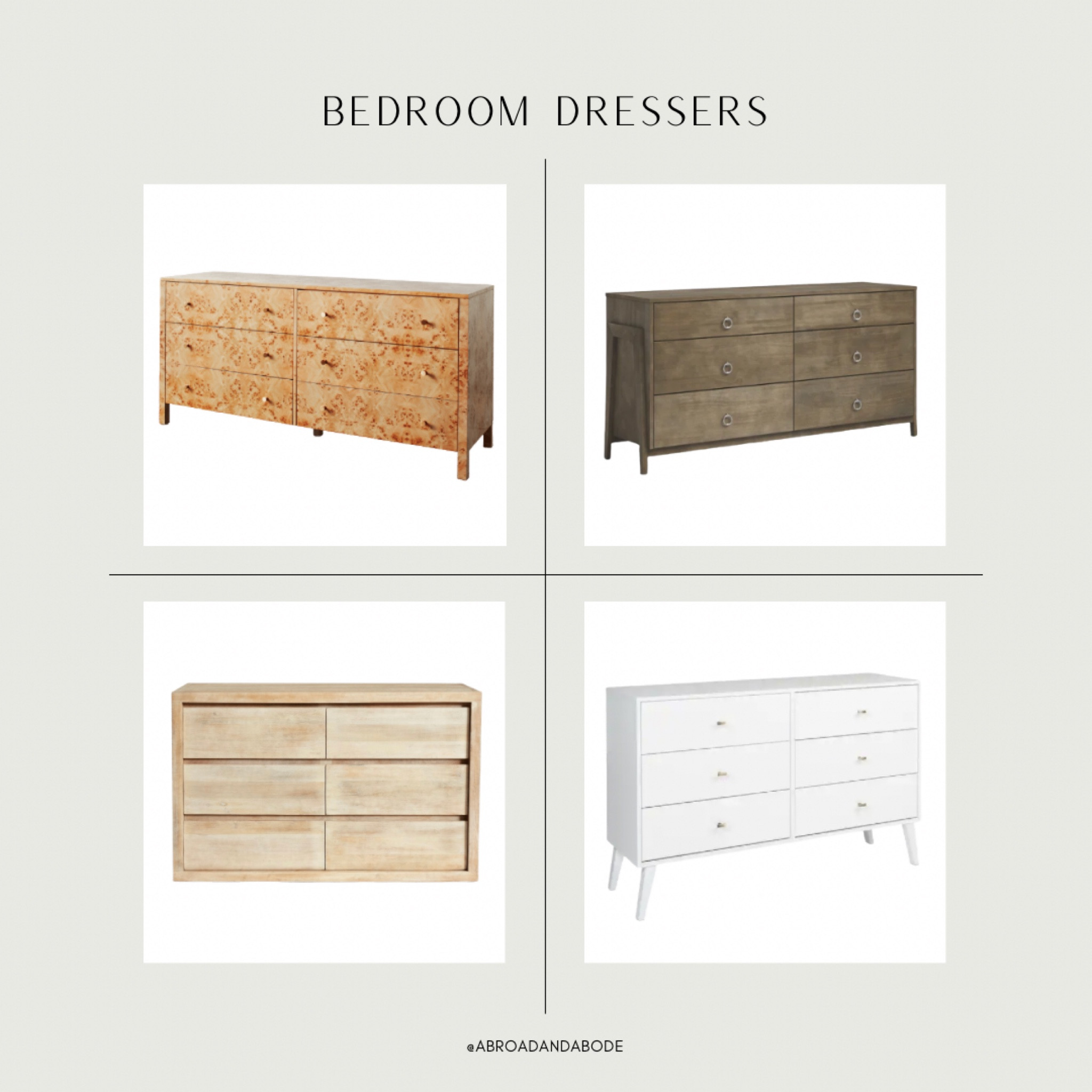 Bedroom dresser round-up! 

Bedroom dresser, dressers, bedroom decor, bedroom inspo, home finds, pottery barn, wayfair, target, interior designer, modern home decor

#LTKunder50 #LTKhome #LTKunder100
