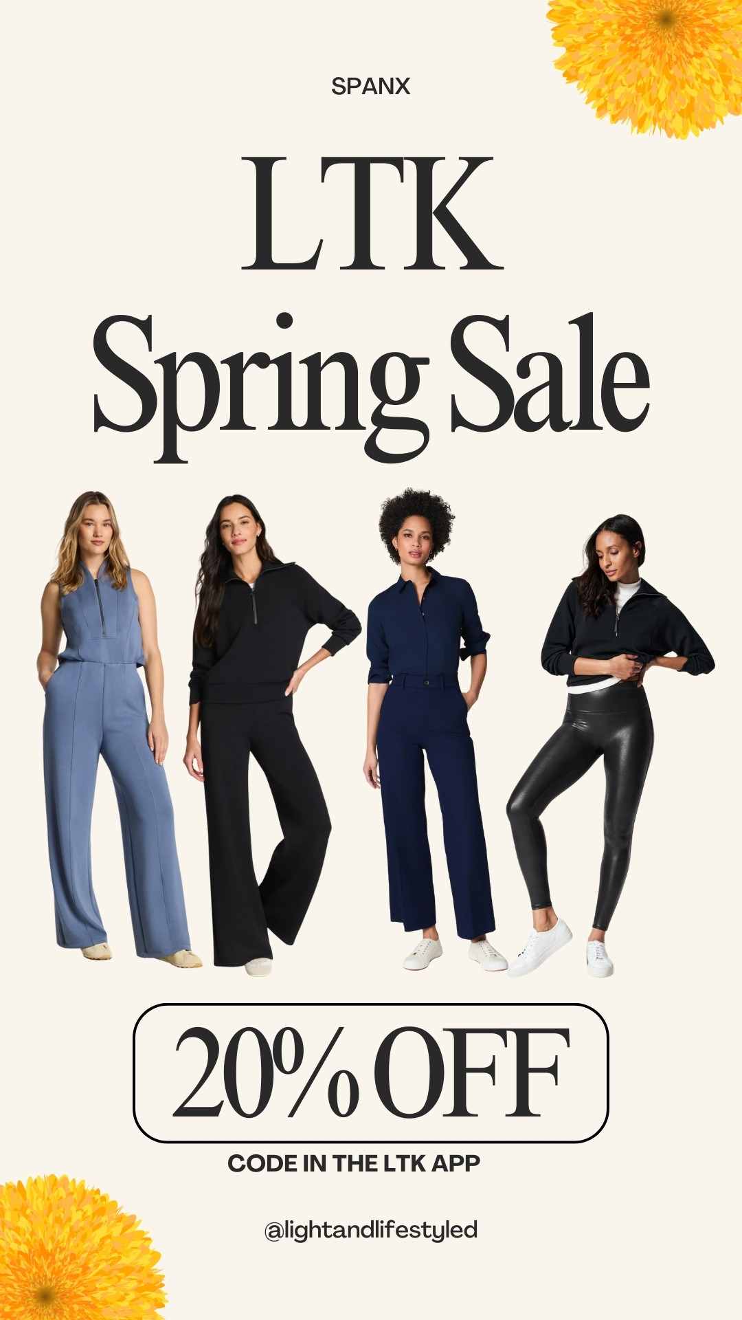 LTK SPRING SALE - 20% off spanx. Code in the LTK app! 

 

#LTKSpringSale #LTKSeasonal #LTKSaleAlert