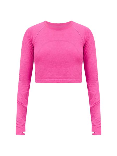 Swiftly Tech Cropped Long-Sleeve Shirt 2.0 | Women's Long Sleeve Shirts | lululemon | Lululemon (US)