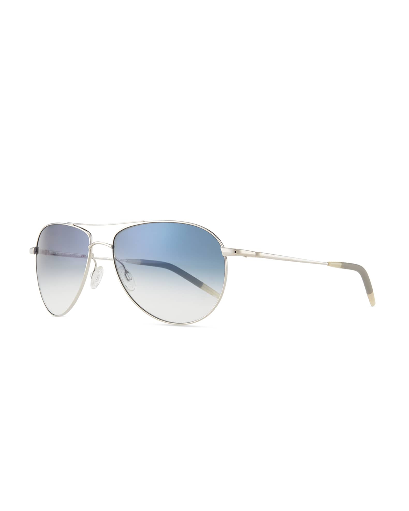 Benedict Basic Aviators, Silver/Chrome | Neiman Marcus