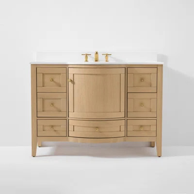 Lauren 42" Freestanding Standard Single Bathroom Vanity with Top | Wayfair North America