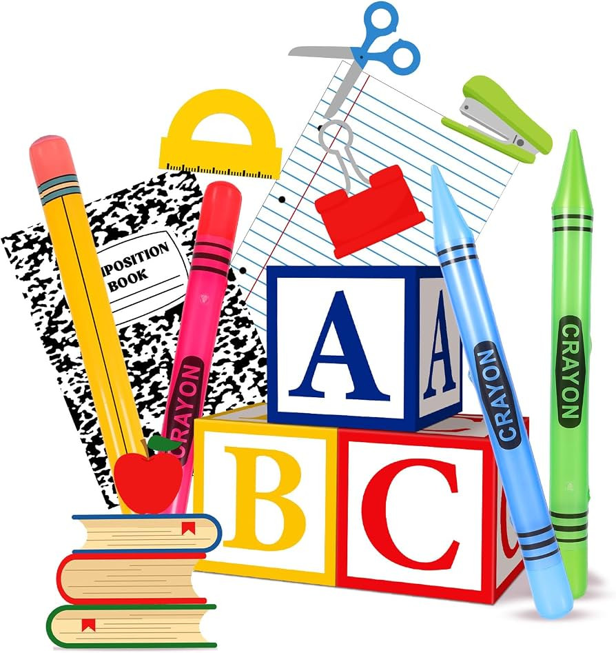 14 Pcs Giant Back to School Decorations School Theme Party Decorations ABC Alphabet Party Favor B... | Amazon (US)