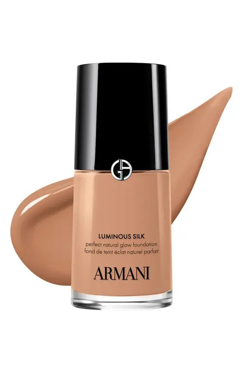 ARMANI beauty Luminous Silk Natural Glow Blurring Foundation with 24-Hour Wear in 8.25 Tan Cool Pink at Nordstrom, Size 1 Oz | Nordstrom
