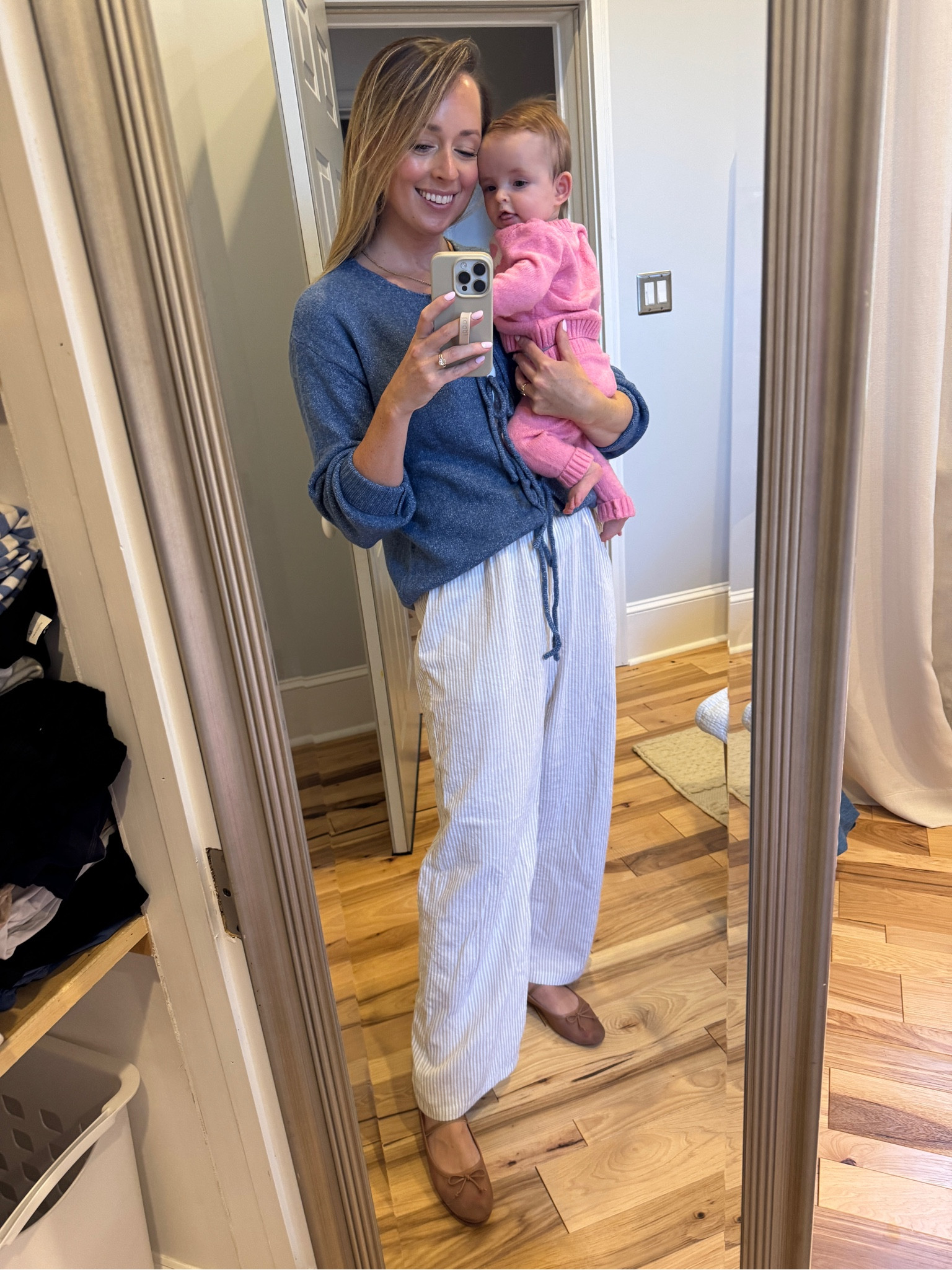Sized up in sweater and pants for oversized fit

#LTKShoeCrush #LTKSeasonal #LTKBaby