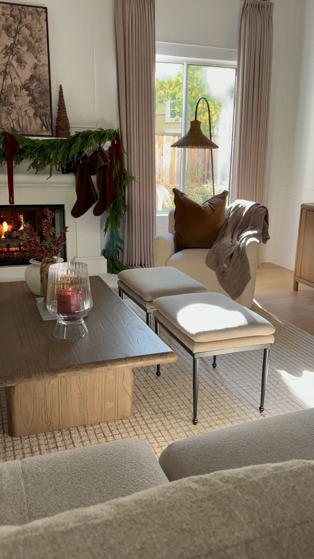 ‘Tis the season for cozy moments. 

Fireplace decor, Christmas decor, warm neutrals, area rug, family room decor, coffee table styling, cozy corner, sectional sofa, swivel chair, floor lamp.  

#LTKHoliday #LTKSeasonal #LTKHome
