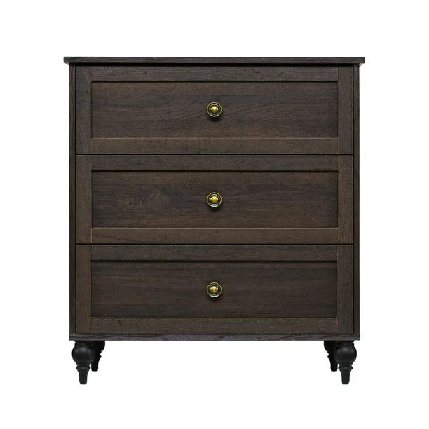 Sango Wellington 3 Drawer Chest, Brown - Walmart.com | Walmart (US)